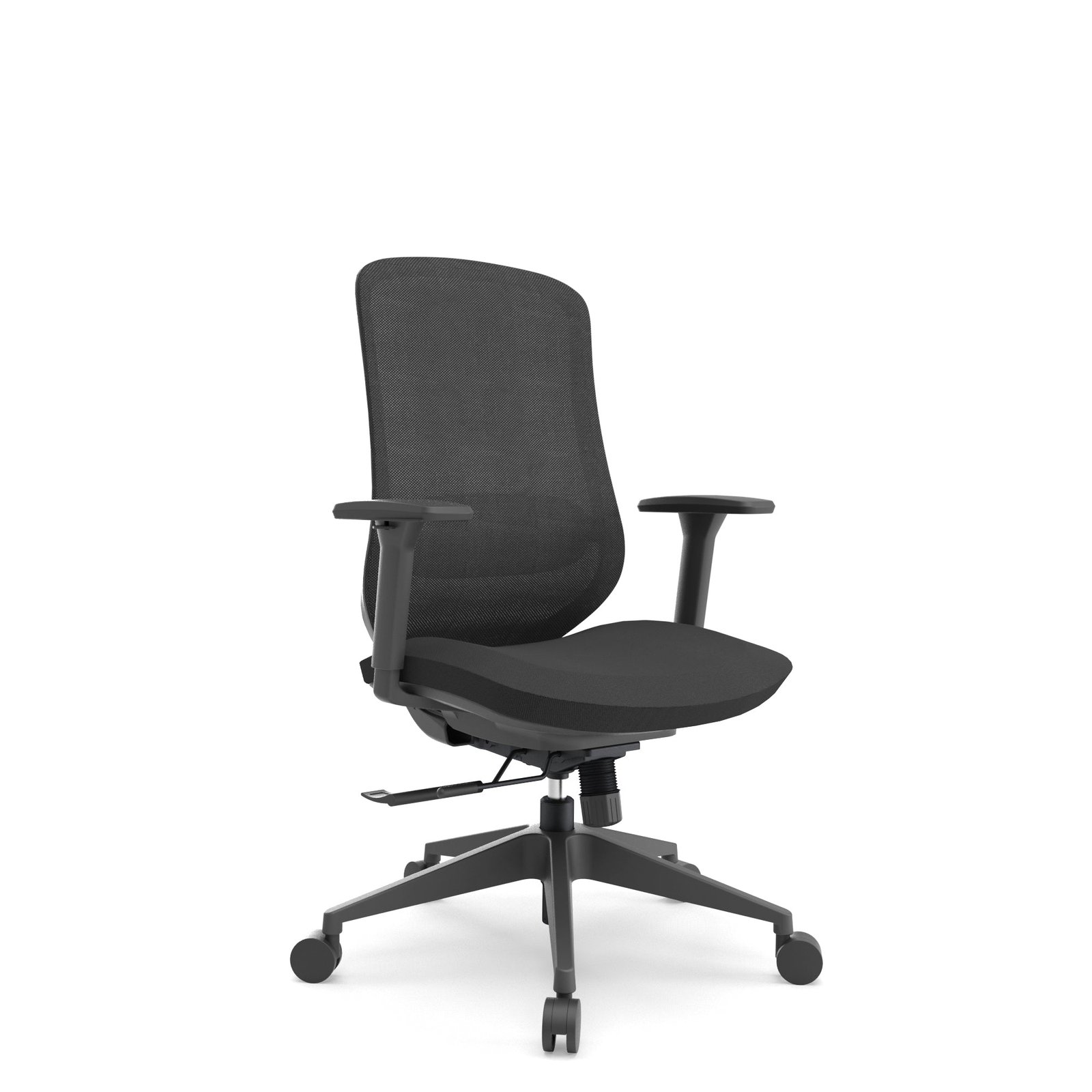 Y3 Staff Black Medium back Chair